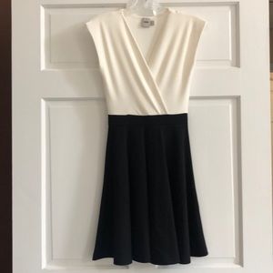 ASOS black and white sleeveless dress